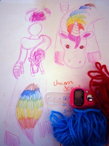 unicorn scarf design sketch doodle pink rainbow cute kawii magical fantasy scarf accessories  
